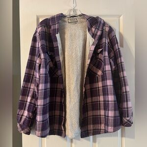 Boston Traders Purple Plaid Women's Jacket